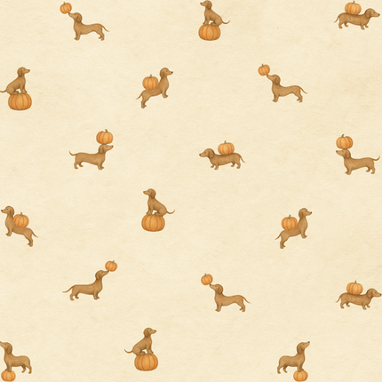 Collection image for: Pumpkin Pup Parade – Autumn Dachshund Print