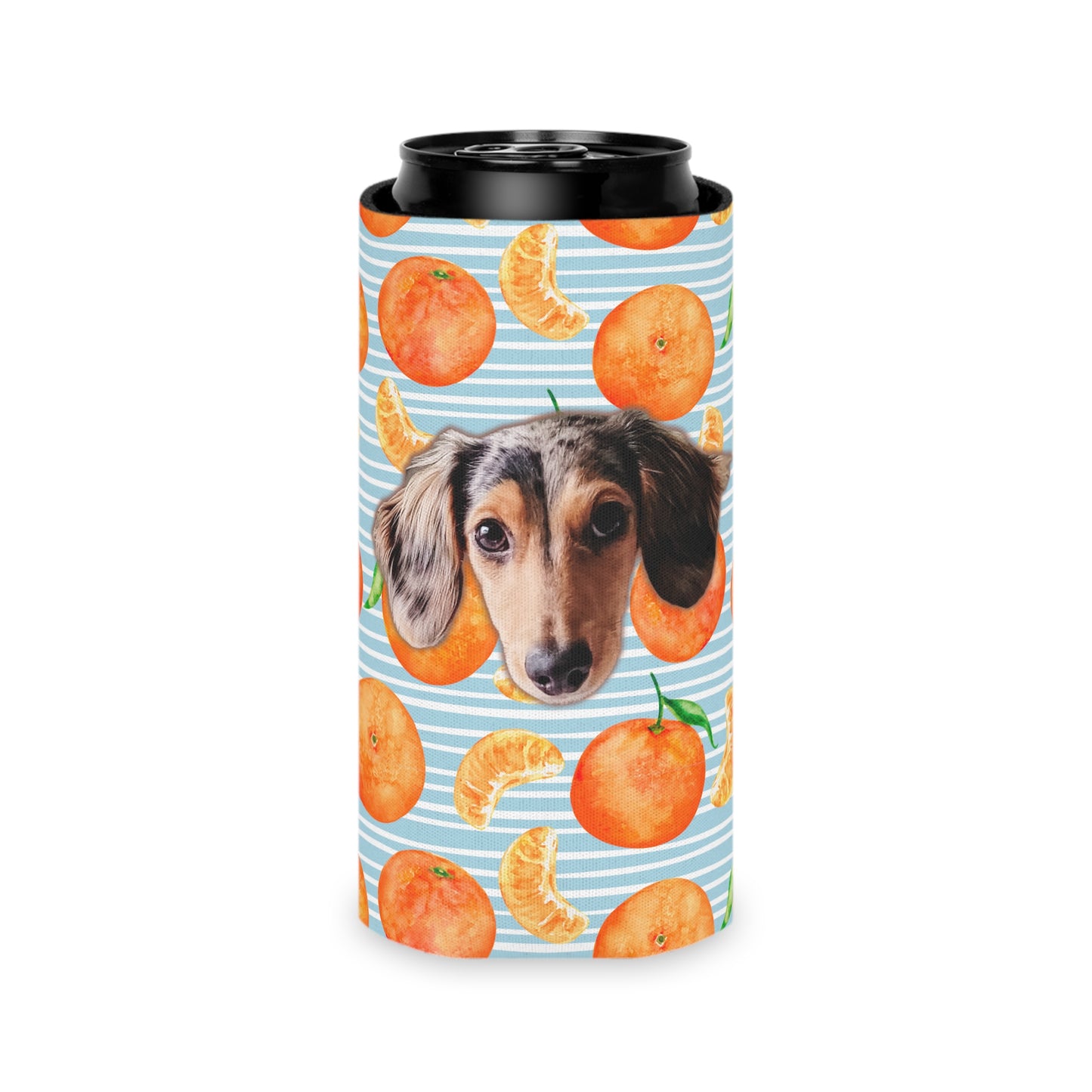 Cutie Clementine Custom Can Cooler Coozie