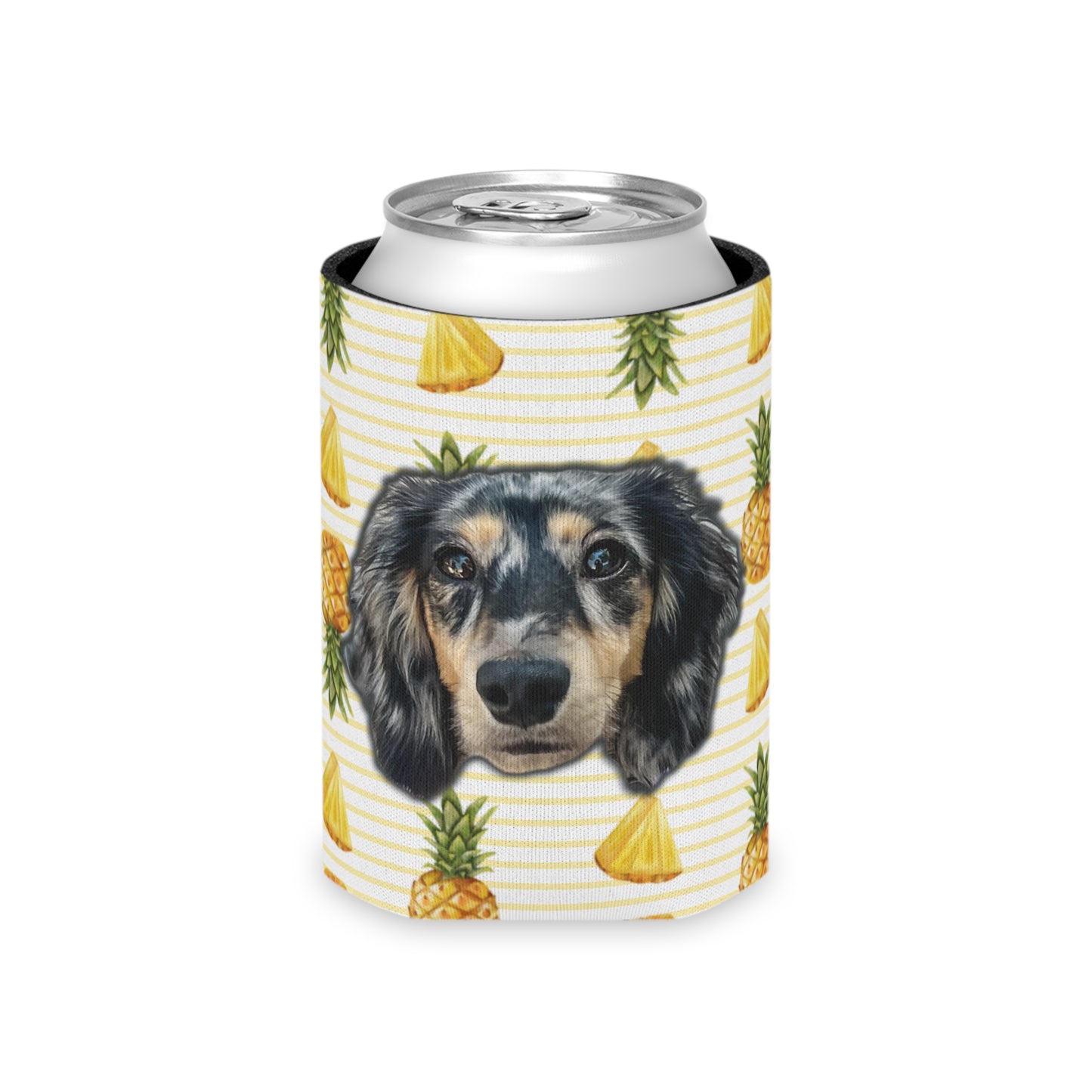 Pineapple Paradise Custom Can Cooler Coozie