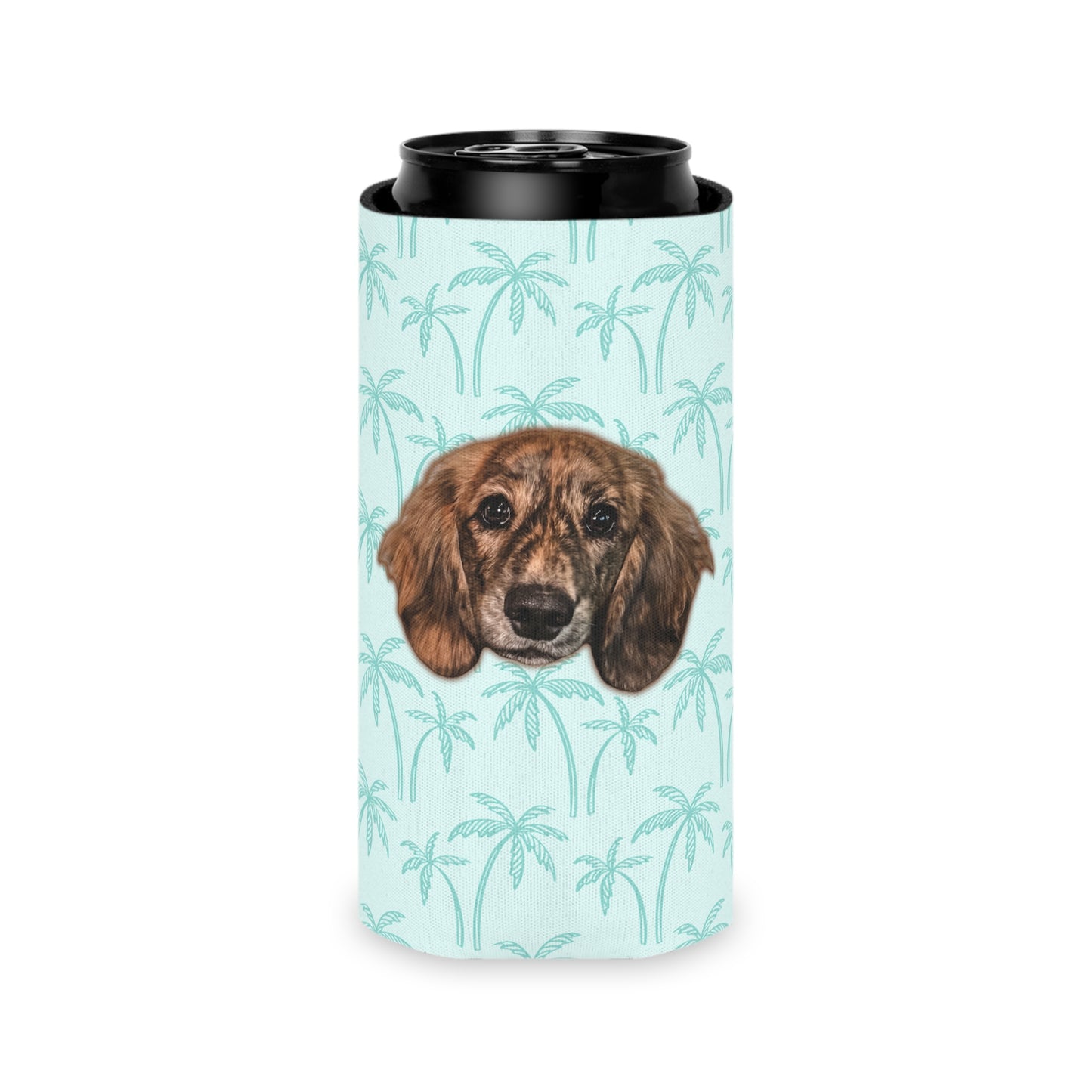 Tropical Palm Trees Custom Can Cooler Coozie