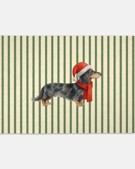 Pet Grub Mat - Santa Stripes
