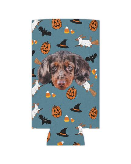 Happy Halloweenie Custom Can Cooler Koozie