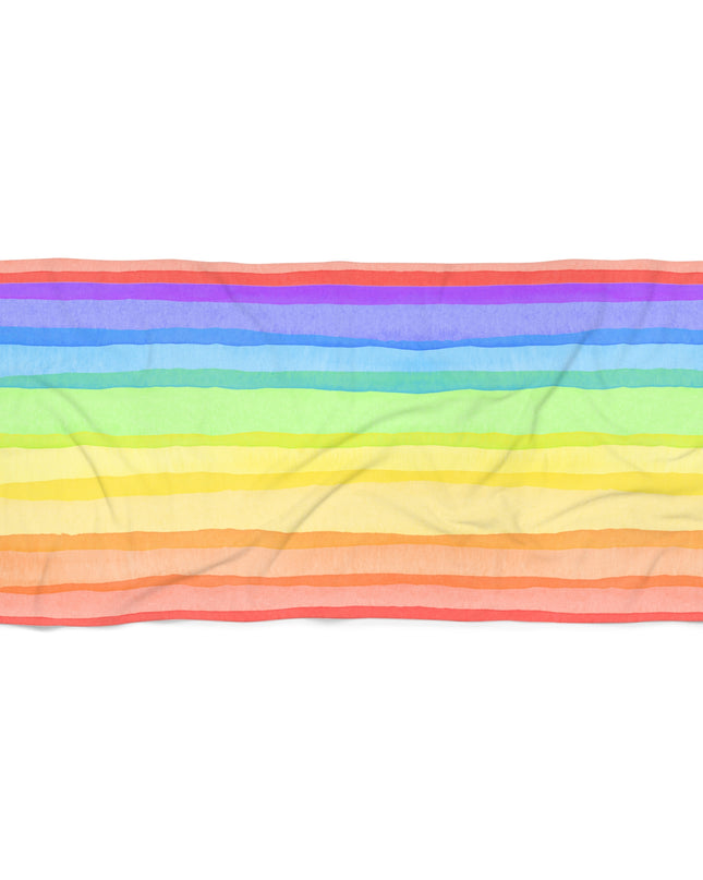 Rainbow Right Bright Custom Beach Towel