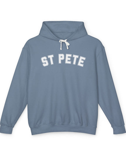 St. Pete Lightweight Hoodie — Minimal Embroidered St. Pete Pullover