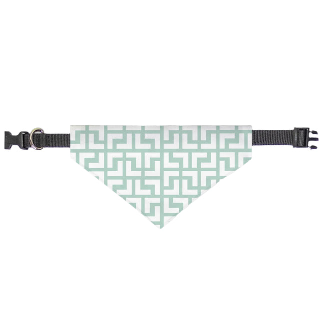 On Collar Dog Bandana - Tailsbury Grid