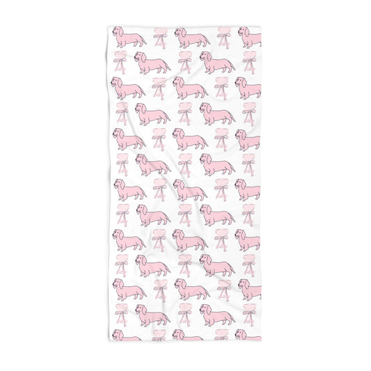 Puppies & Prosecco Beach Towel