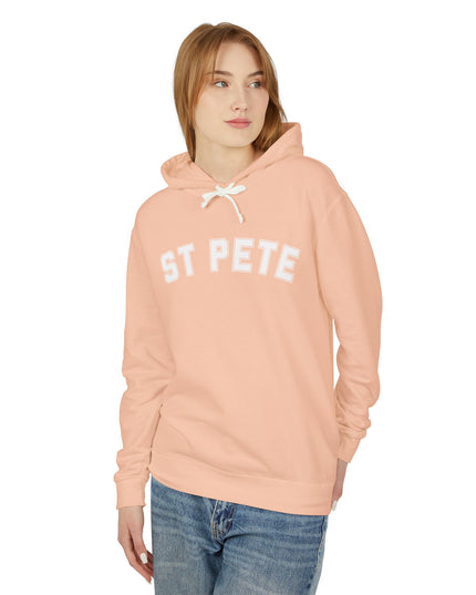 St. Pete Lightweight Hoodie — Minimal Embroidered St. Pete Pullover
