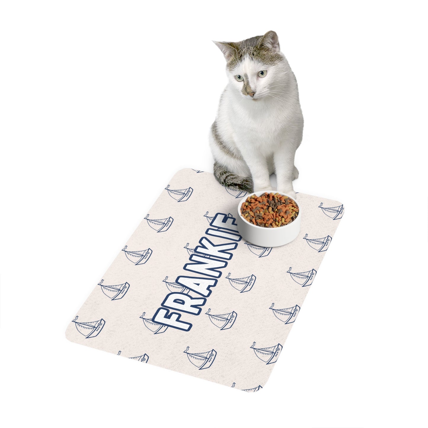 Stay Sailing Pet Food Mat (12x18)