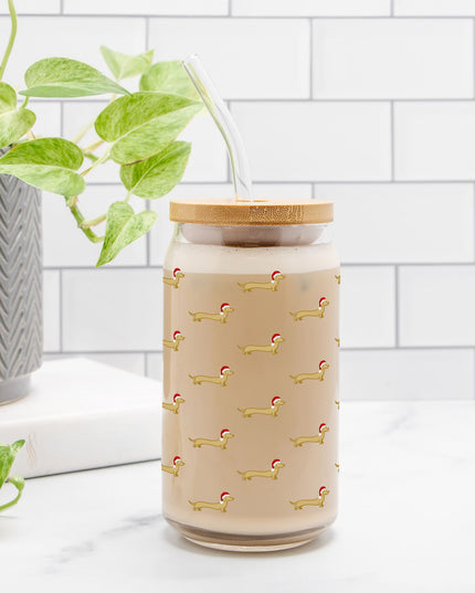 Can Shaped Glass  - Dach of Gold Holiday Edition