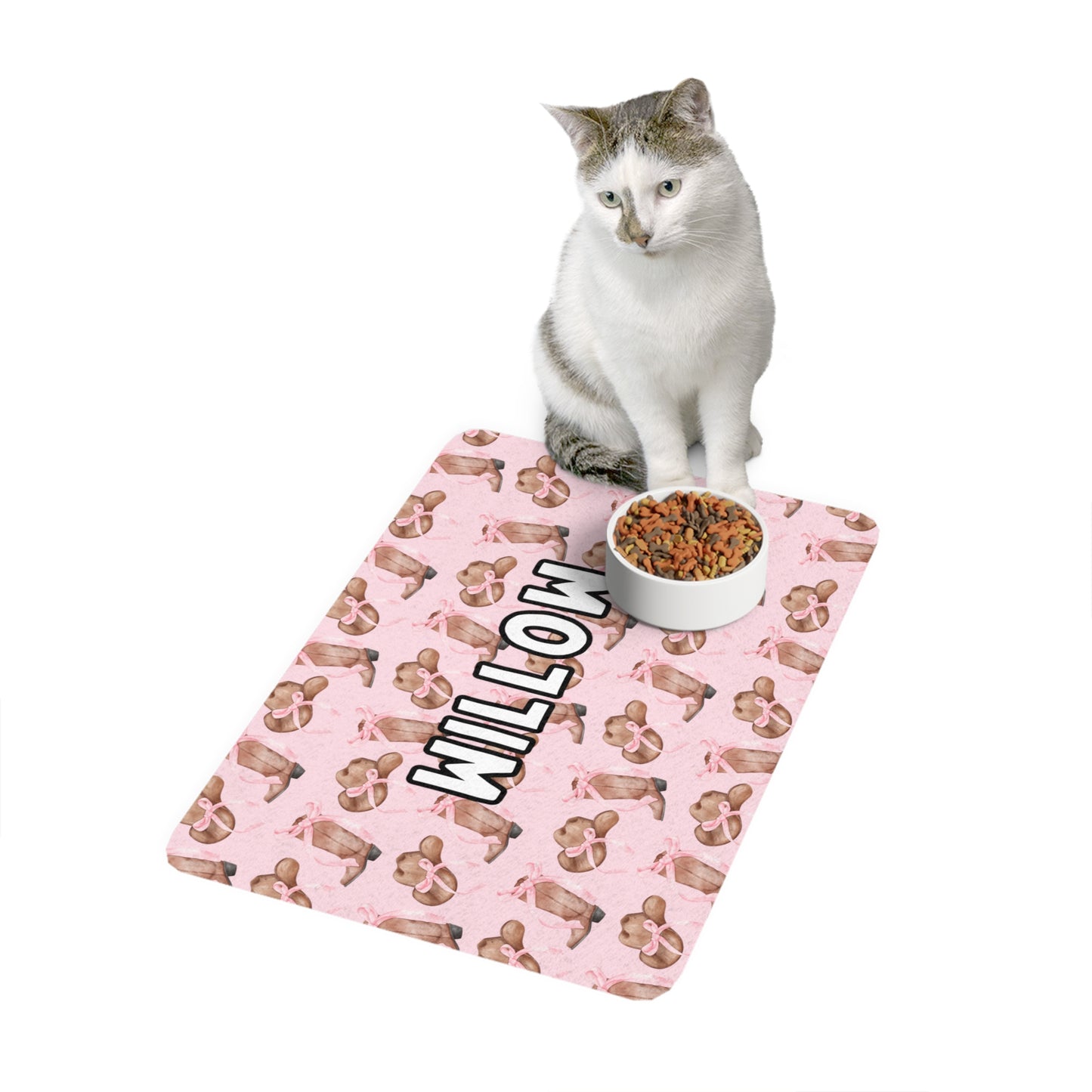 Cowgirlie Coquette Pet Food Mat (12x18)