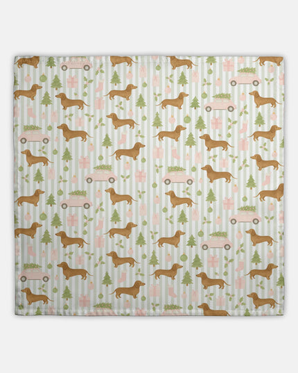 Hostess Towel - Rustic Christmas Wiener Wonderland