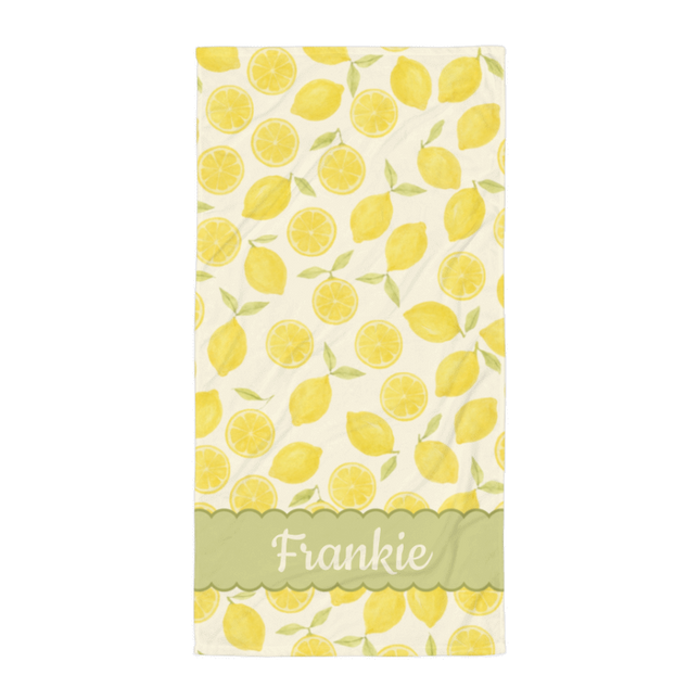 Bath / Beach Towel - Main Squeeze Lil Lemon Love