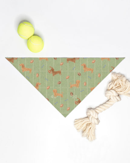 Tie On Dog Bandana – Touchdown Dachshunds