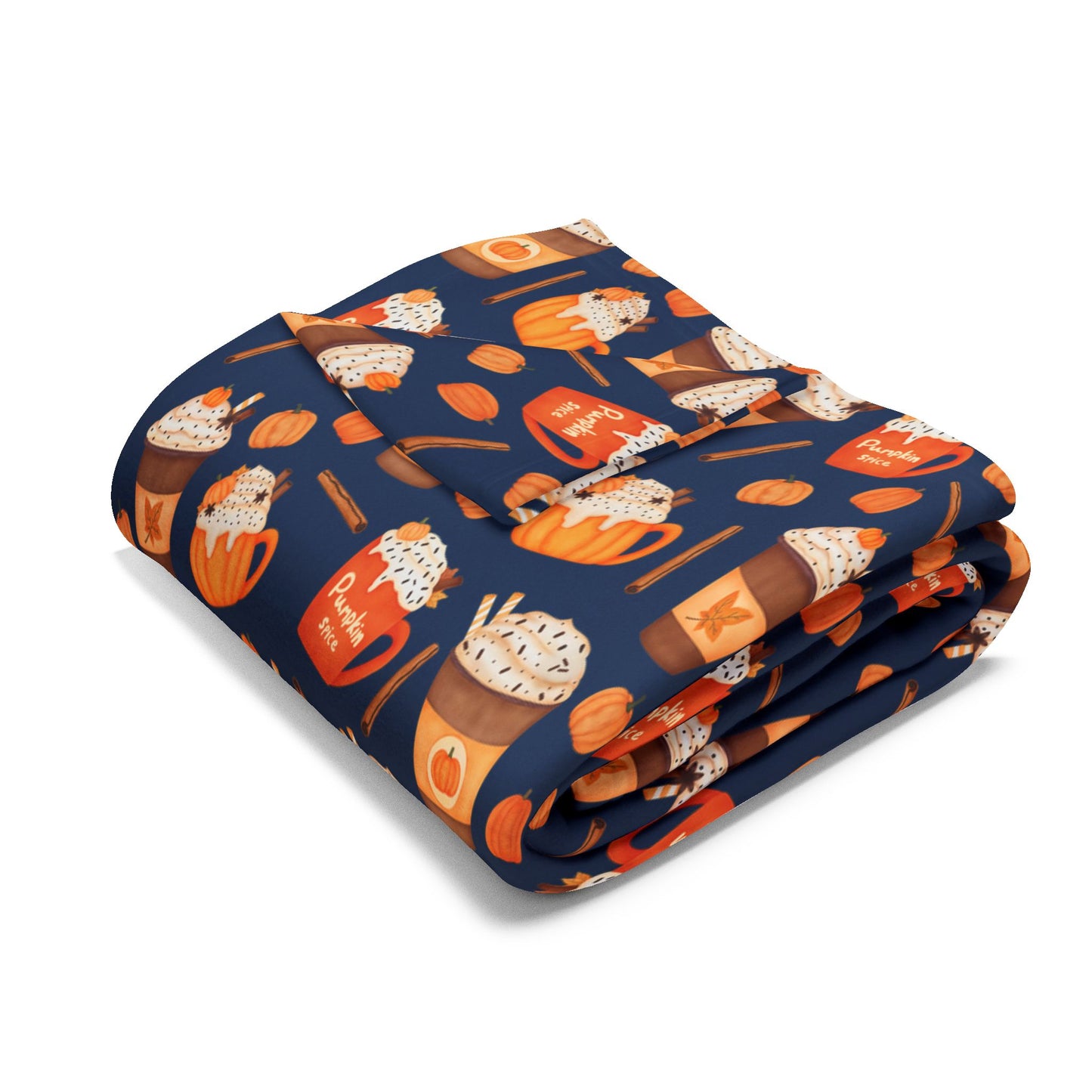 Custom Velveteen Plush Pumpkin Spice Pawtte Blanket