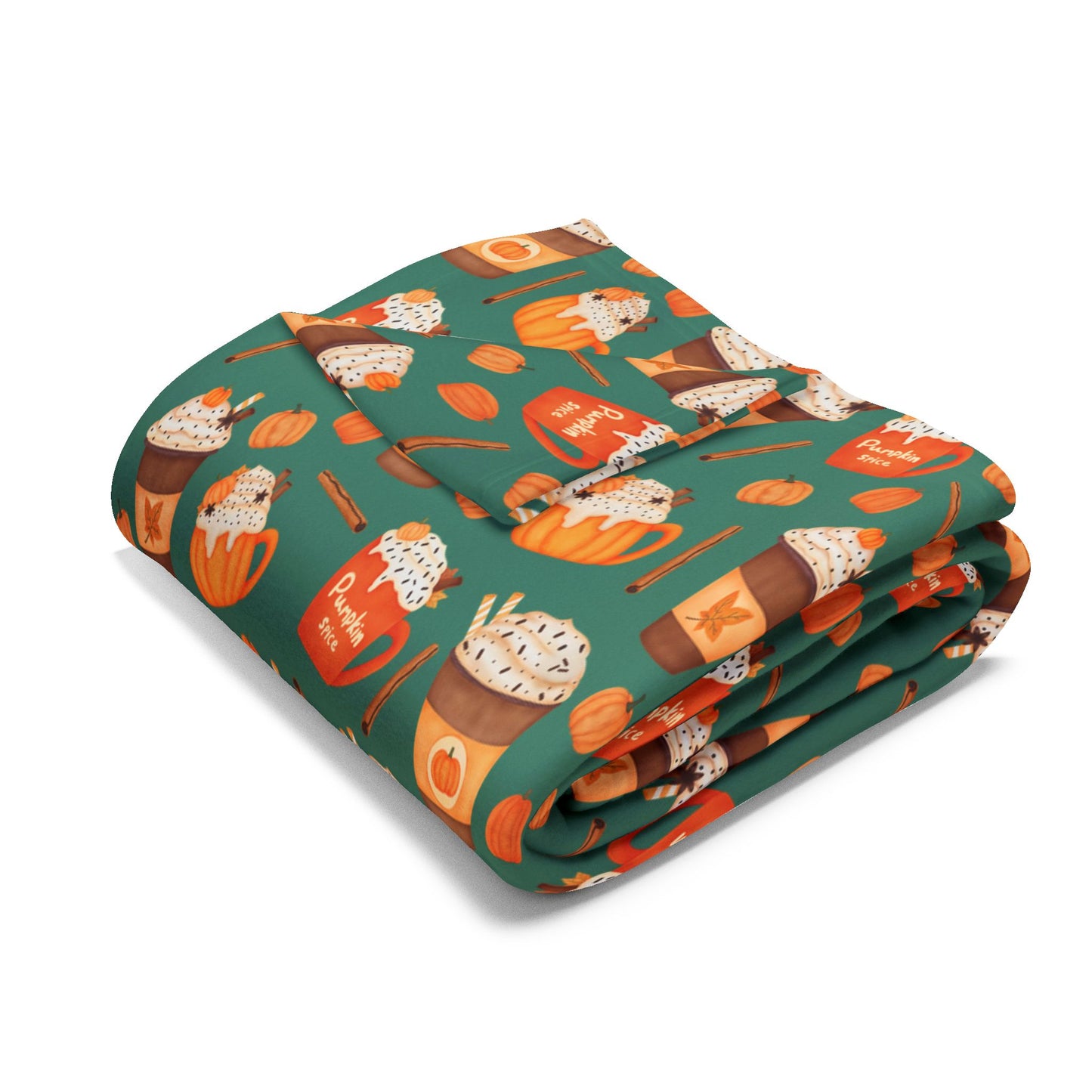 Custom Velveteen Plush Pumpkin Spice Pawtte Blanket