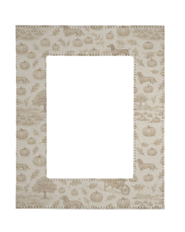 Picture Frame 5x7 - Autumn Dachshund Toile