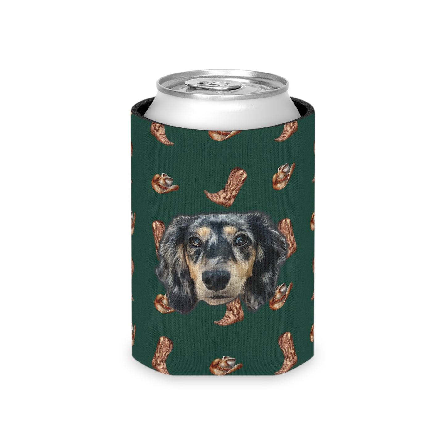 Western Woof Custom Can Cooler Koozie