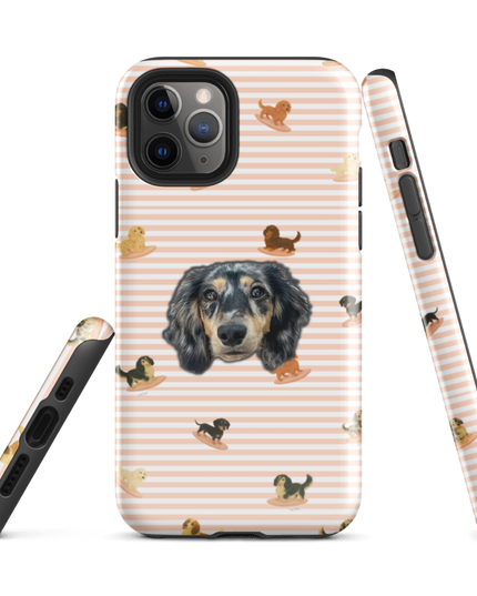 Tough Case for iPhone® - Doxie Depot Surf Club Stripes