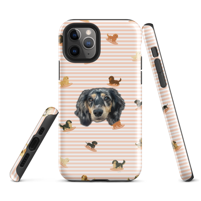 Tough Case for iPhone® - Doxie Depot Surf Club Stripes