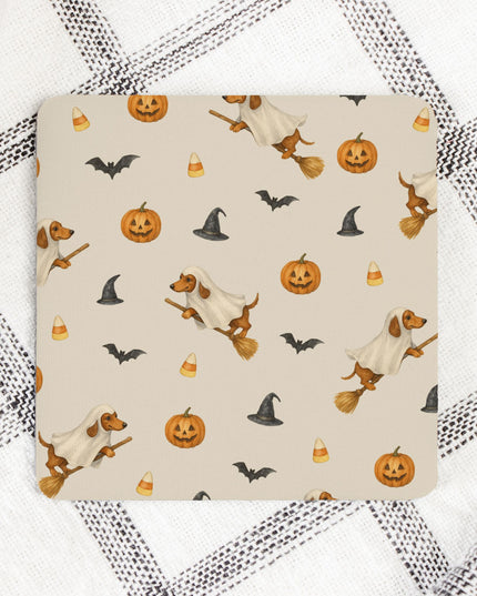 Coaster Neoprene Back (Square) 4PK - Variety Halloween