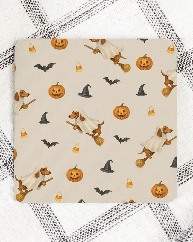 Coaster Neoprene Back (Square) 4PK - Variety Halloween