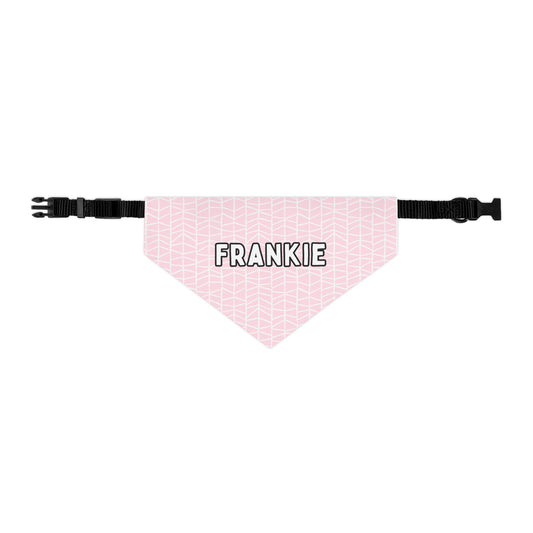 Pure Pink Lines Collar Bandana