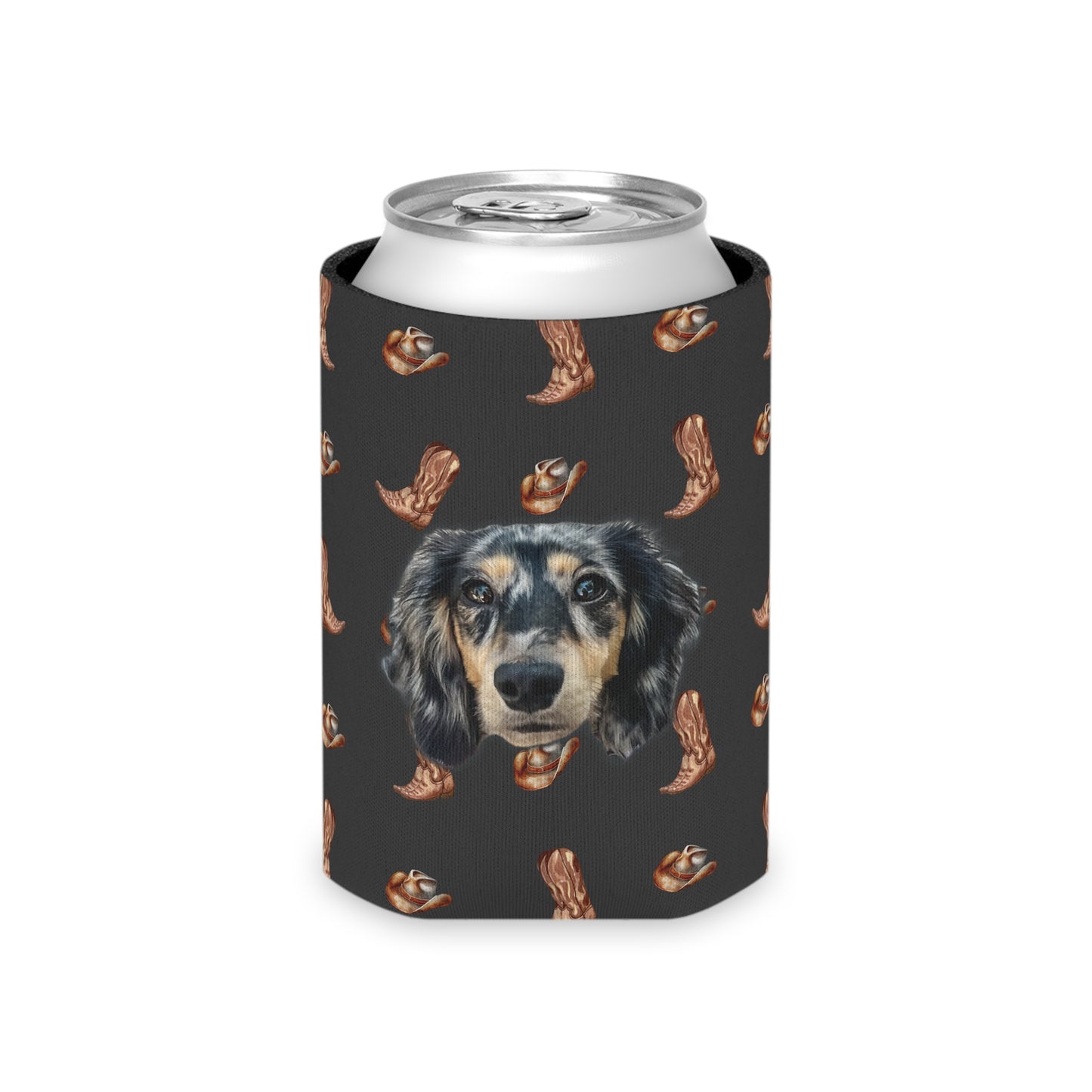 Western Woof Custom Can Cooler Koozie