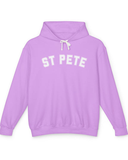 St. Pete Lightweight Hoodie — Minimal Embroidered St. Pete Pullover
