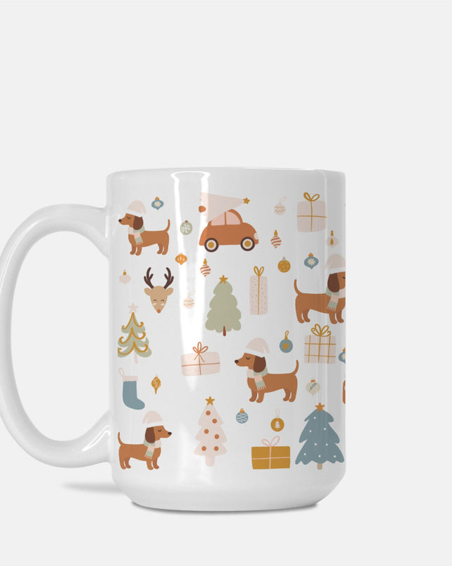 Christmas Coffee Mug - Dachshund Holiday Wishes