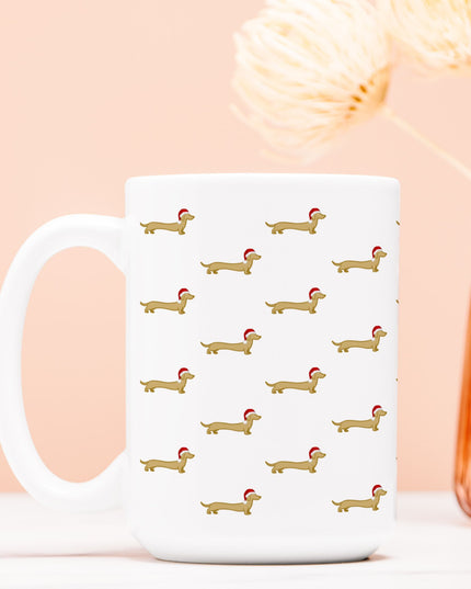 Christmas Coffee Mug - Dach Of Gold Green Coquette