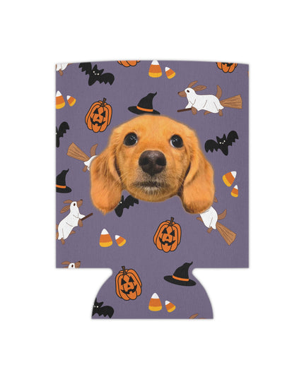 Happy Halloweenie Custom Can Cooler Koozie