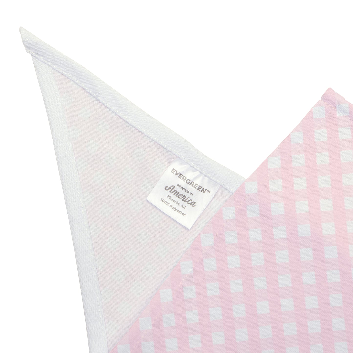 Pink Gingham Dog Bandana