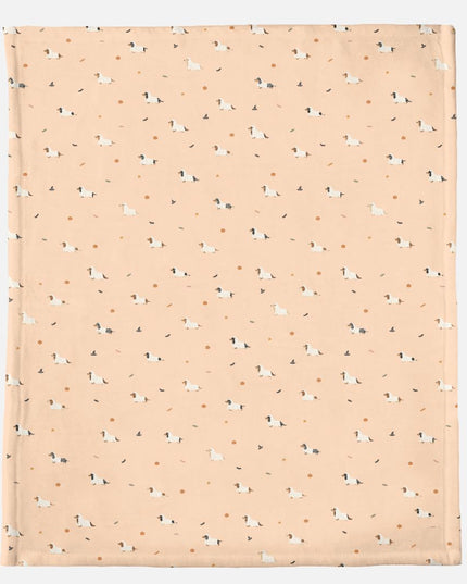 Ghost Halloween Dachshund Minky Blanket - 50" x 60"