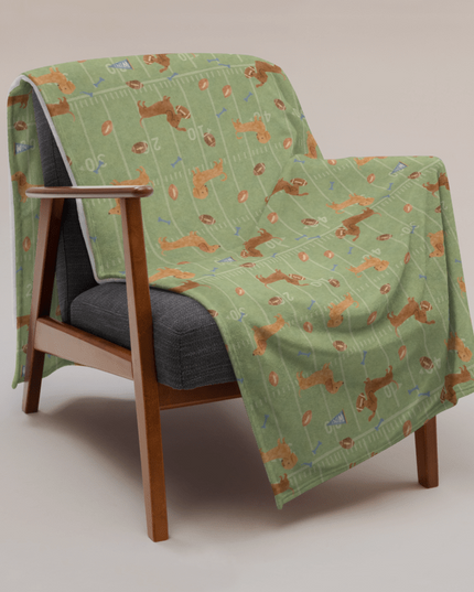 Throw Blanket - Touchdown Dachshunds