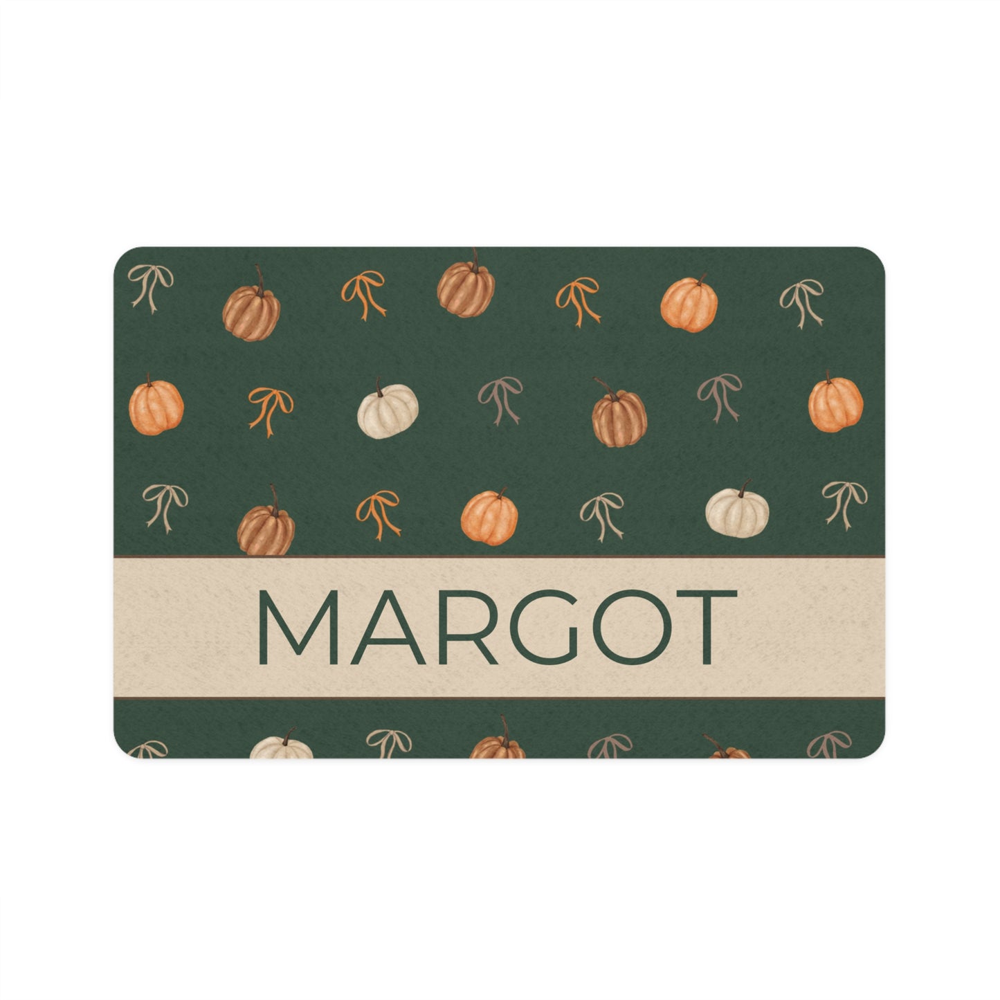 Autumn Coquette Pet Custom Food Mat