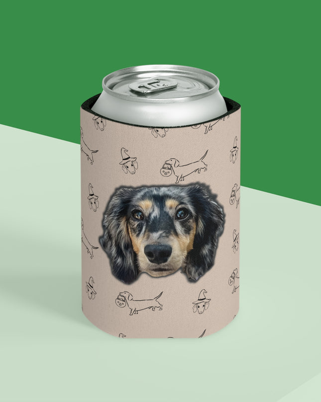 Dachshund Stroll Halloween Edition Custom Can Cooler Coozie