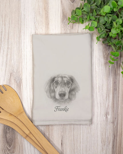 Hostess Towel - Custom Pet Portrait