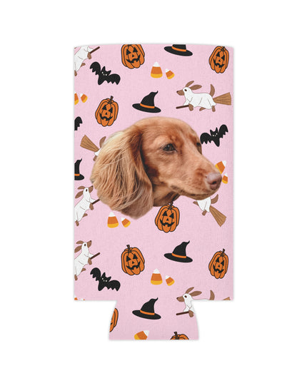 Happy Halloweenie Custom Can Cooler Koozie