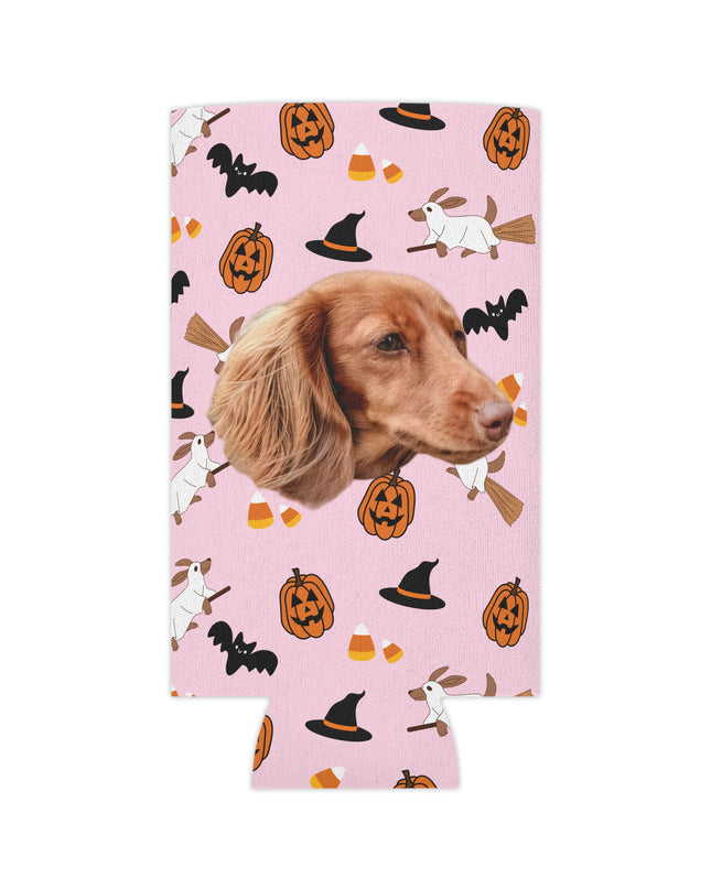 Happy Halloweenie Custom Can Cooler Koozie