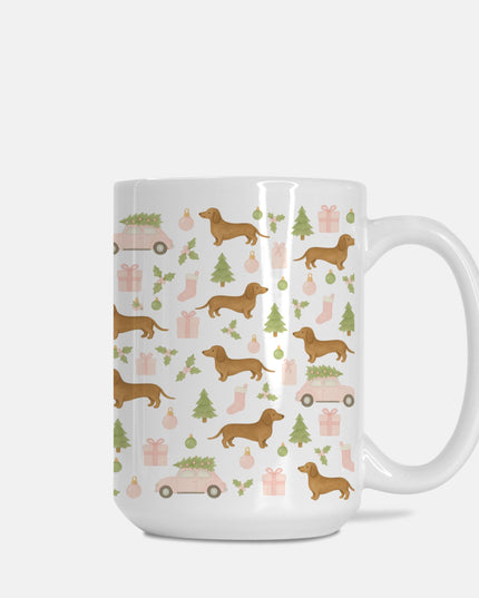 Christmas Coffee Mug - Rustic Christmas Wiener Wonderland
