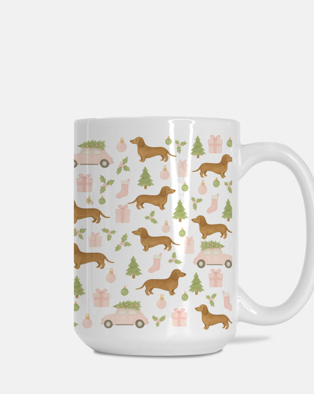 Christmas Coffee Mug - Rustic Christmas Wiener Wonderland