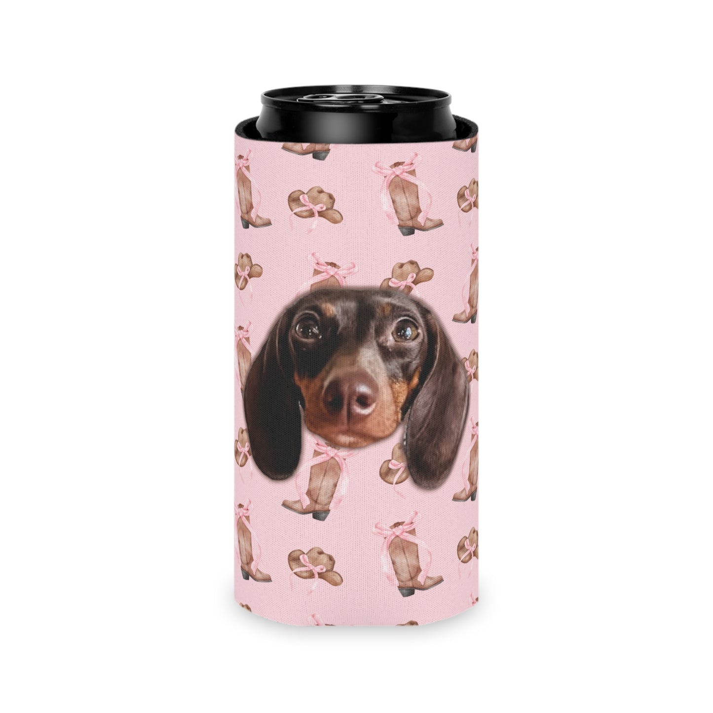 Cowgirlie Couqette Custom Can Cooler Coozie