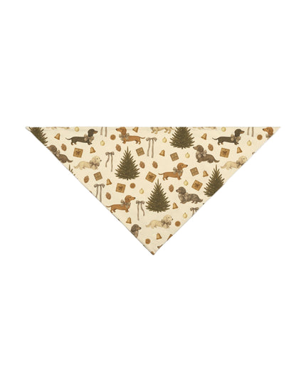 Dog bandana with pattern on a light gray background