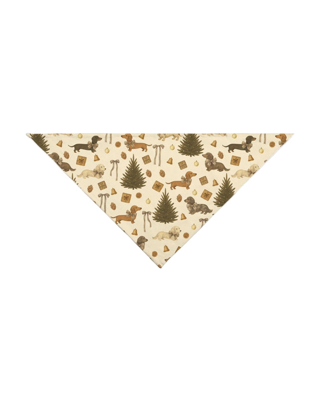 Dog bandana with pattern on a light gray background