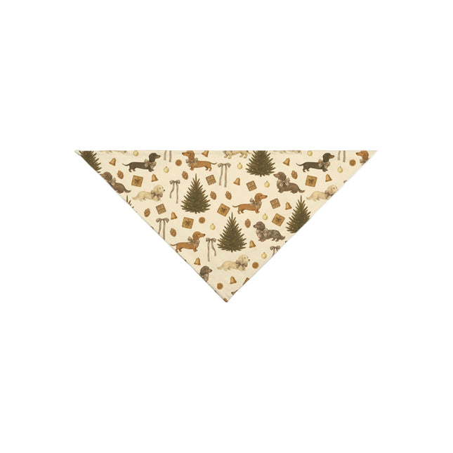 Dog bandana with pattern on a light gray background