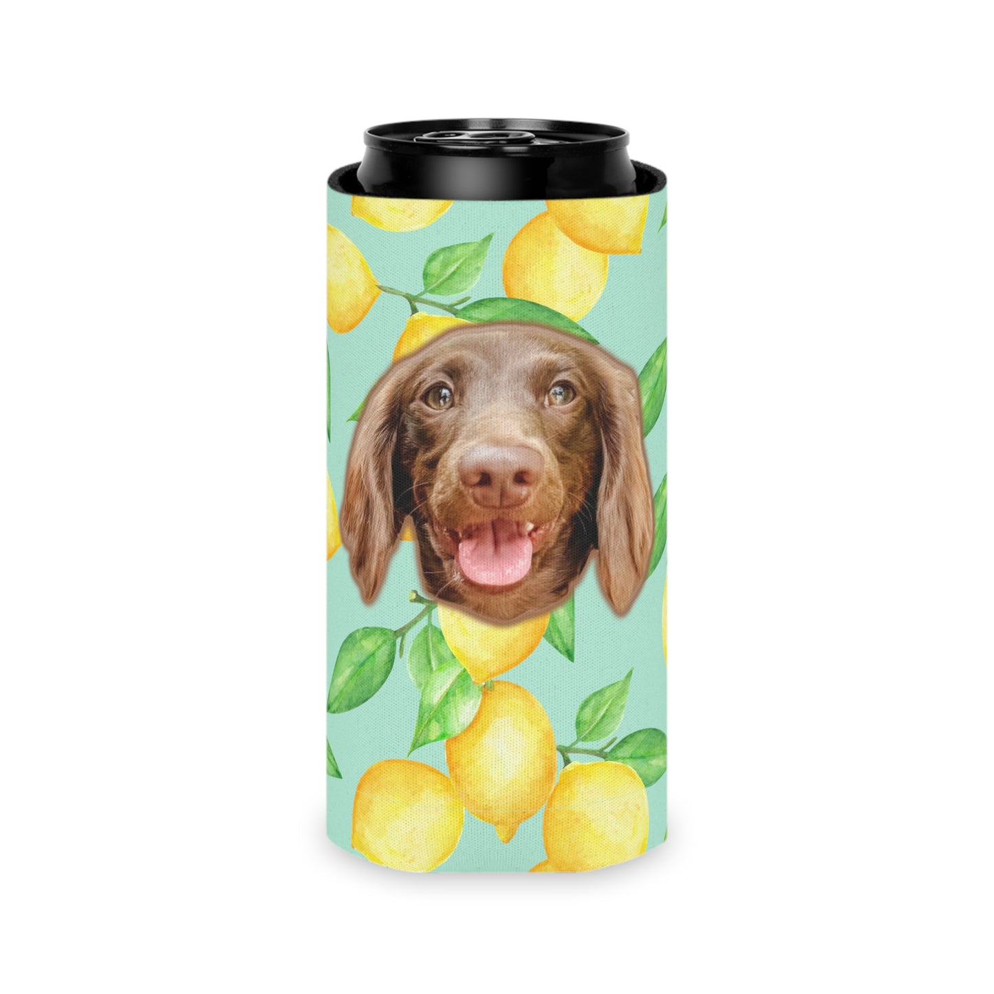 Citrus Sunshine Lemon Custom Can Cooler Coozie