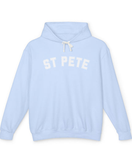 St. Pete Lightweight Hoodie — Minimal Embroidered St. Pete Pullover