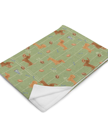 Throw Blanket - Touchdown Dachshunds