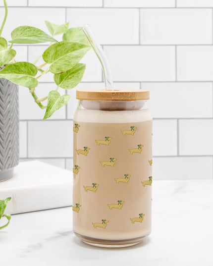Can Shaped Glass  - Dach of Gold Holiday Edition