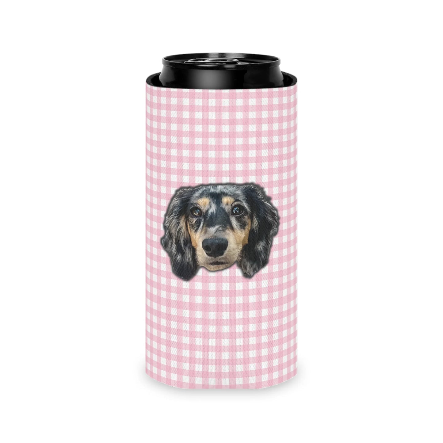 Gingham Custom Can Cooler Coozie